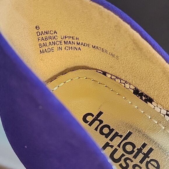 CHARLOTTE RUSSE POINTED TOE D'ORSAY HIGH HEEL STILETTOS PUMP - Picture 12 of 14